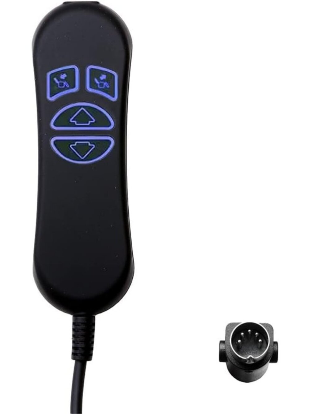 Backlit Hand Control Remote for Lift Chairs & Electric Recliners - 4 Button, USB